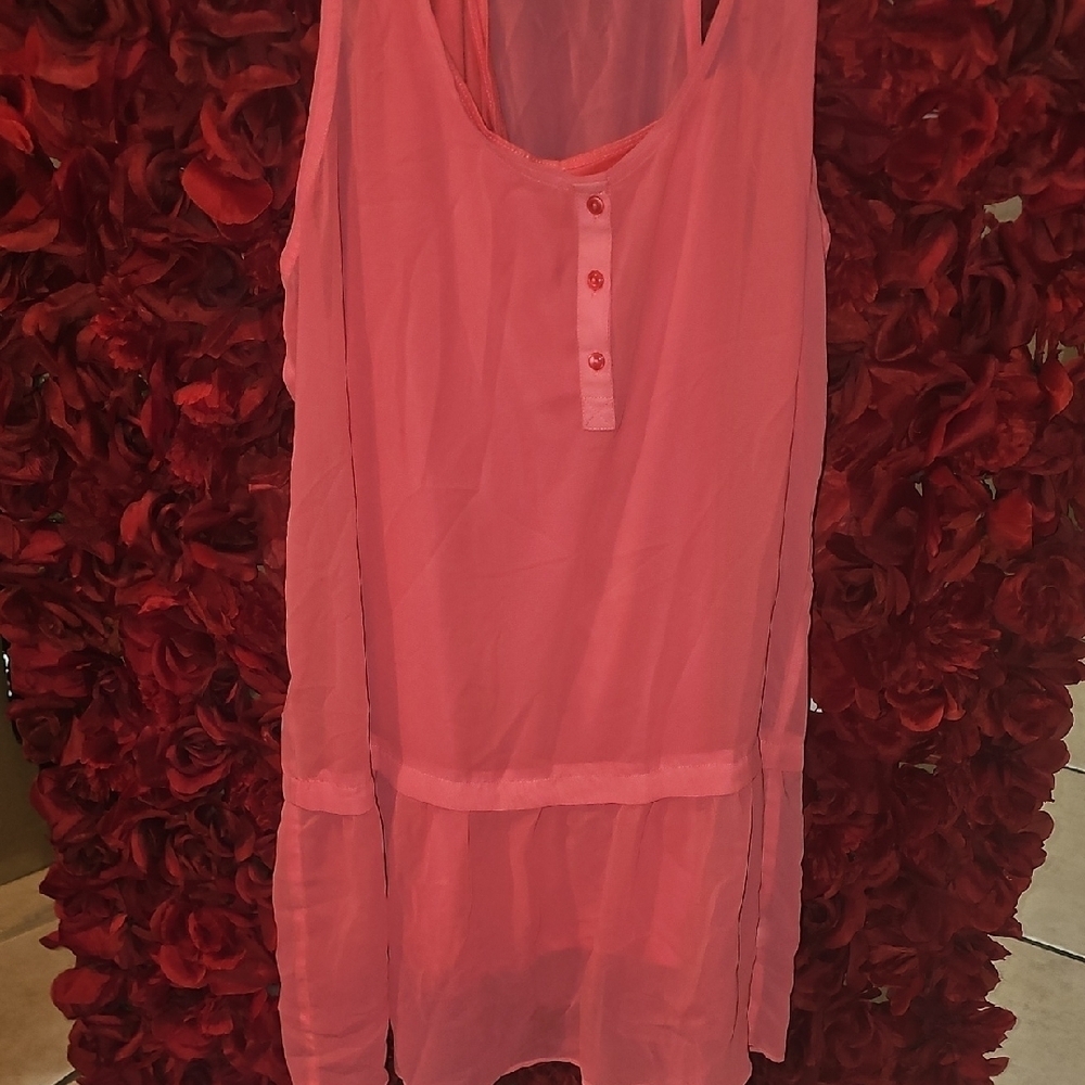 American Eagle Outfitters NWOT Women's Salmon Layered Sundress Size XLarge
